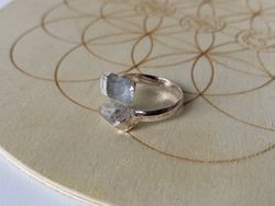 Anillo puntas cuarzo cristal