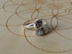 Anillo puntas cuarzo cristal