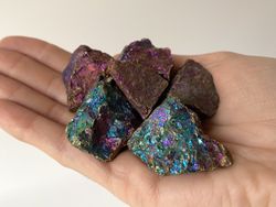 Calcopirita arco iris masivo