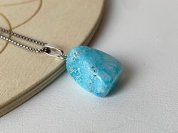 Colgante Aragonito Azul
