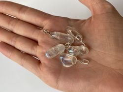Colgante Cuarzo Aura Hielo
