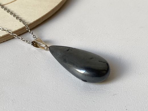 Colgante gota Hematite