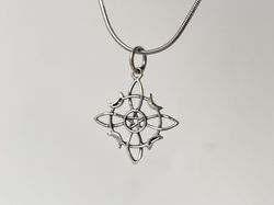 Colgante Nudo de Bruja plata