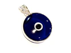 Colgante Ojo Turco grande en plata