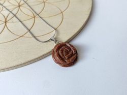 Colgante Rosa piedra Sol