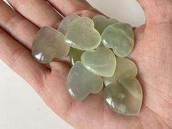 Corazón Jade verde pequeño