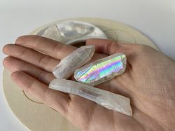 Cuarzo Aura Ángel punta en bruto