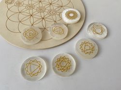 Discos Selenita Chakras