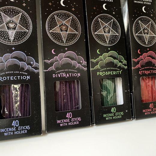 Incienso y porta incienso pentagrama BLACK MAGIC