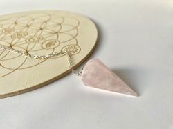 Péndulo Cuarzo rosa