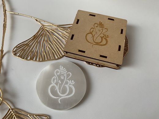 Placa Selenita Ganesha