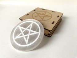 Placa Selenita Pentagrama