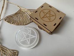 Placa Selenita Pentagrama