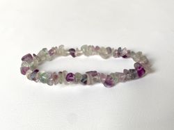 Pulsera chip Fluorita Multicolor
