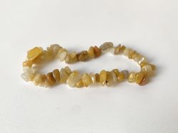 Pulsera chip Jaspe amarillo