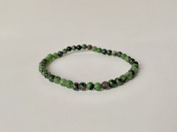 Pulsera Rubí con Zoisita
