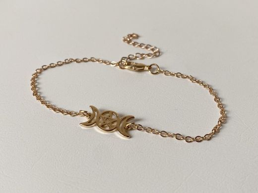 Pulsera Triple Luna con Pentagrama