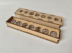 Sólidos Platónicos Cuarzo Cristal Estuche 7 unidades